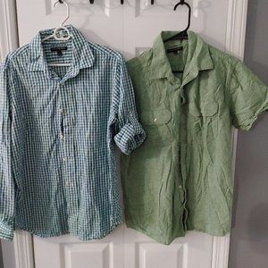 Banana Republic Men's L Linen Button Downs